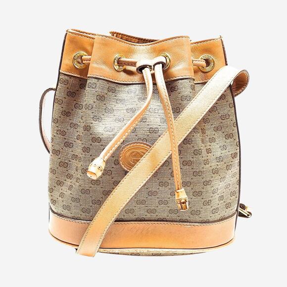 Gucci Vintage Monogram Mini Bucket Bag - Picture 1 of 9